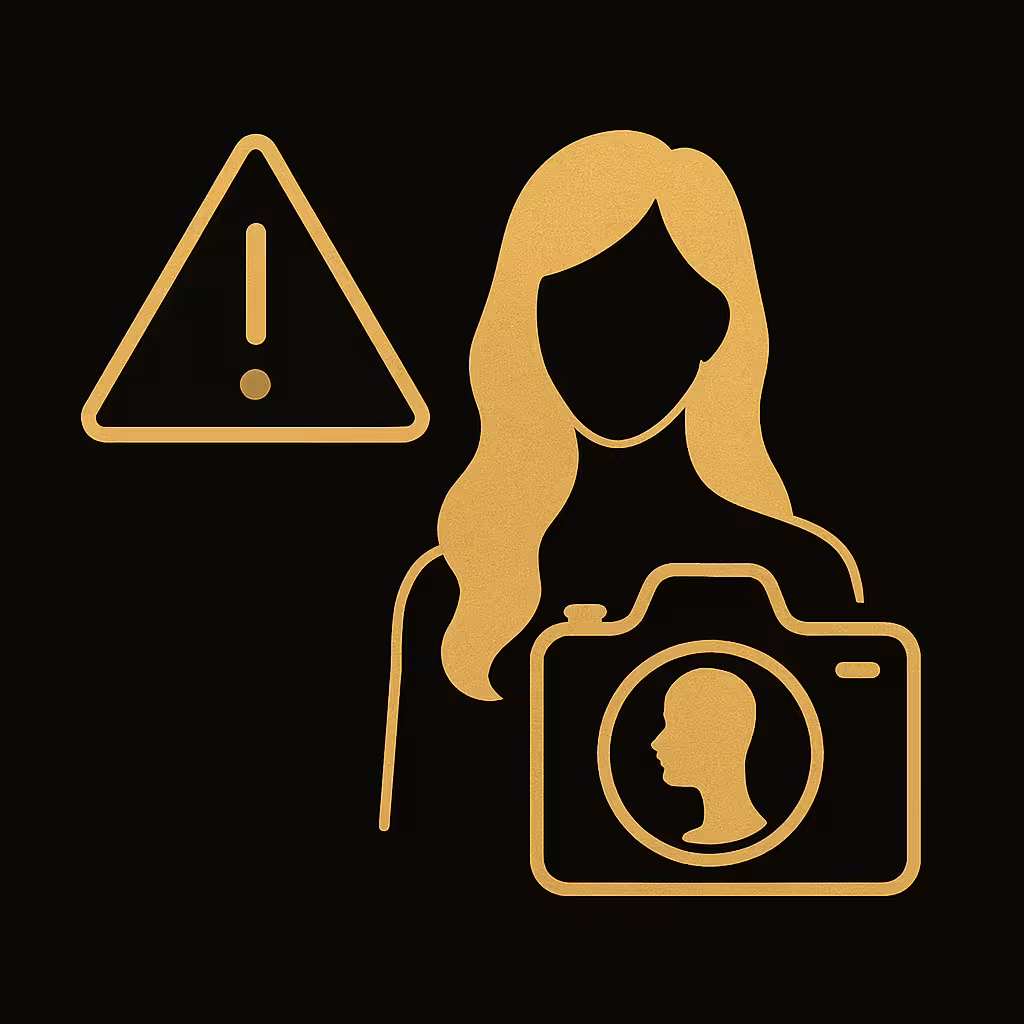 Icon representing suspicious behavior red flag in sugar dating